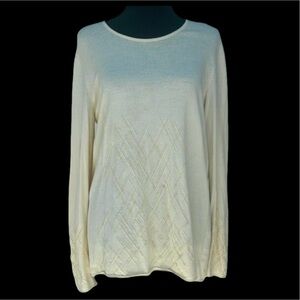 Les Copains Beige Knit Top